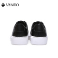 ABINITIO Chinese Popular Light Weight Black Cow Leather Casual Shoes For Men